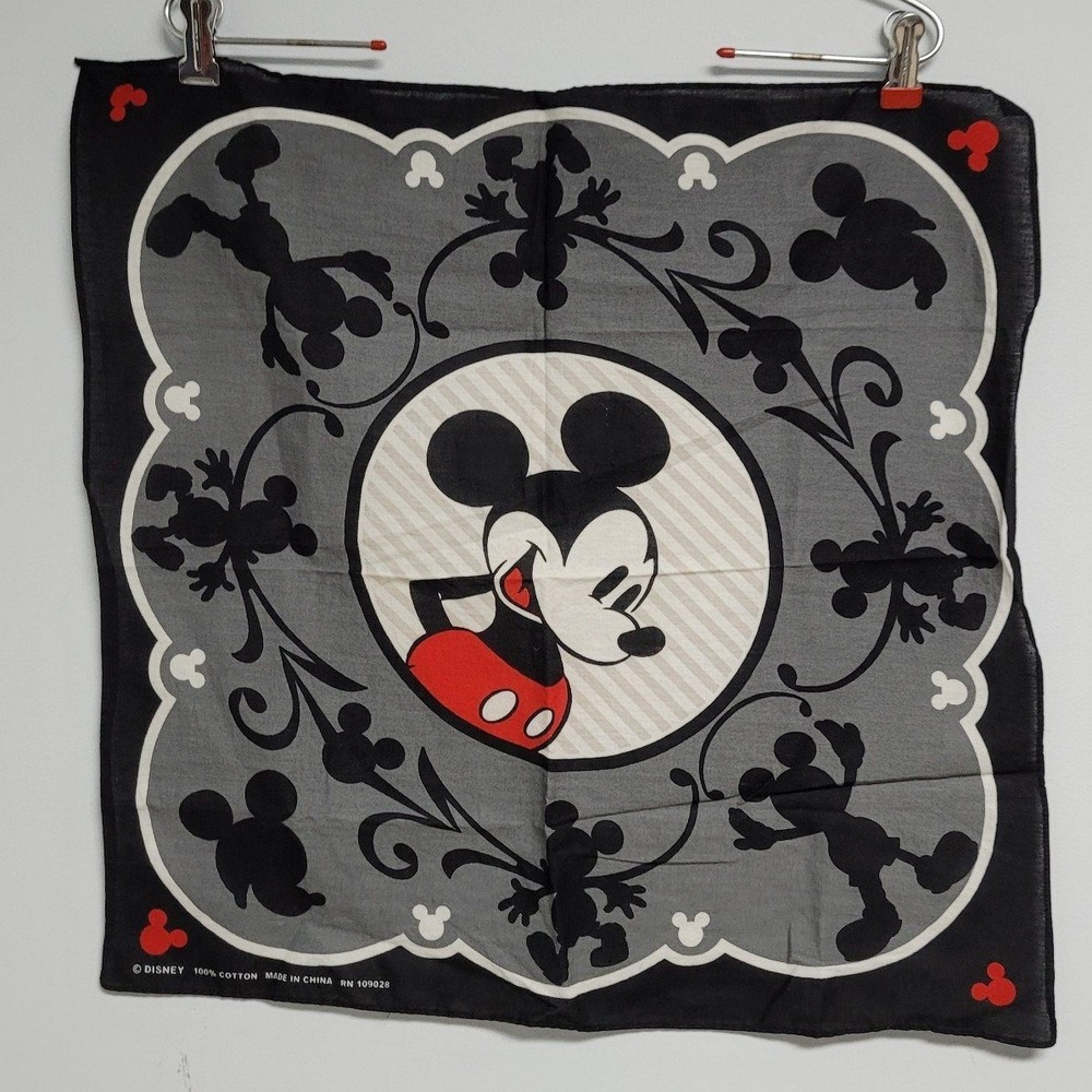 Walt Disney Mickey Mouse  Handkerchief Bandana Face Cover Hankie Scarf Cap